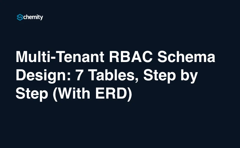 Multi-Tenant RBAC Schema Design: 7 Tables, Step by Step (With ERD)