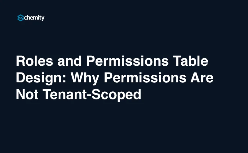 Roles and Permissions Table Design: Why Permissions Are Not Tenant-Scoped