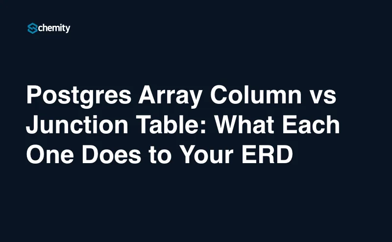 Postgres Array Column vs Junction Table: What Each One Does to Your ERD