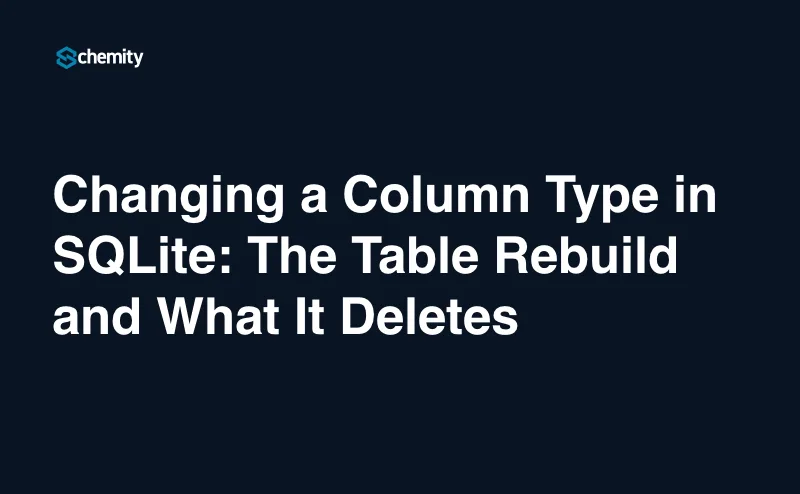 Changing a Column Type in SQLite: The Table Rebuild and What It Deletes