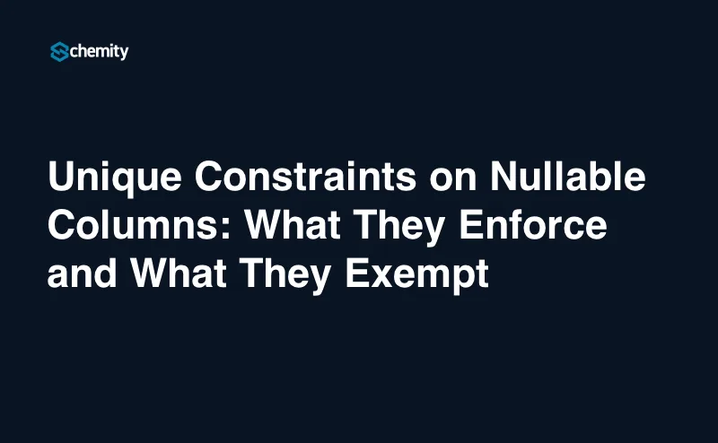 Unique Constraints on Nullable Columns: What They Enforce and What They Exempt