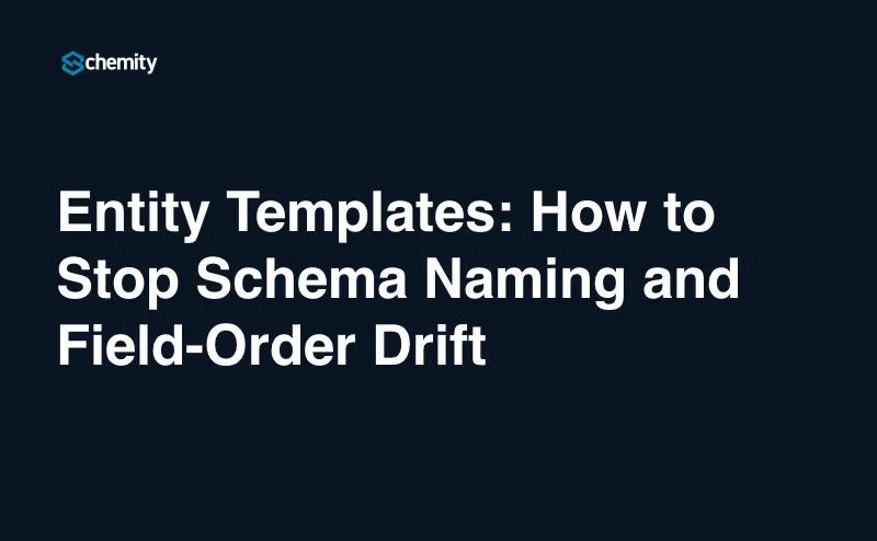 Entity Templates: How to Stop Schema Naming and Field-Order Drift