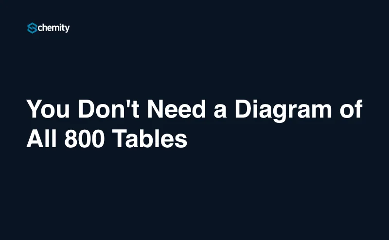 You Don't Need a Diagram of All 800 Tables