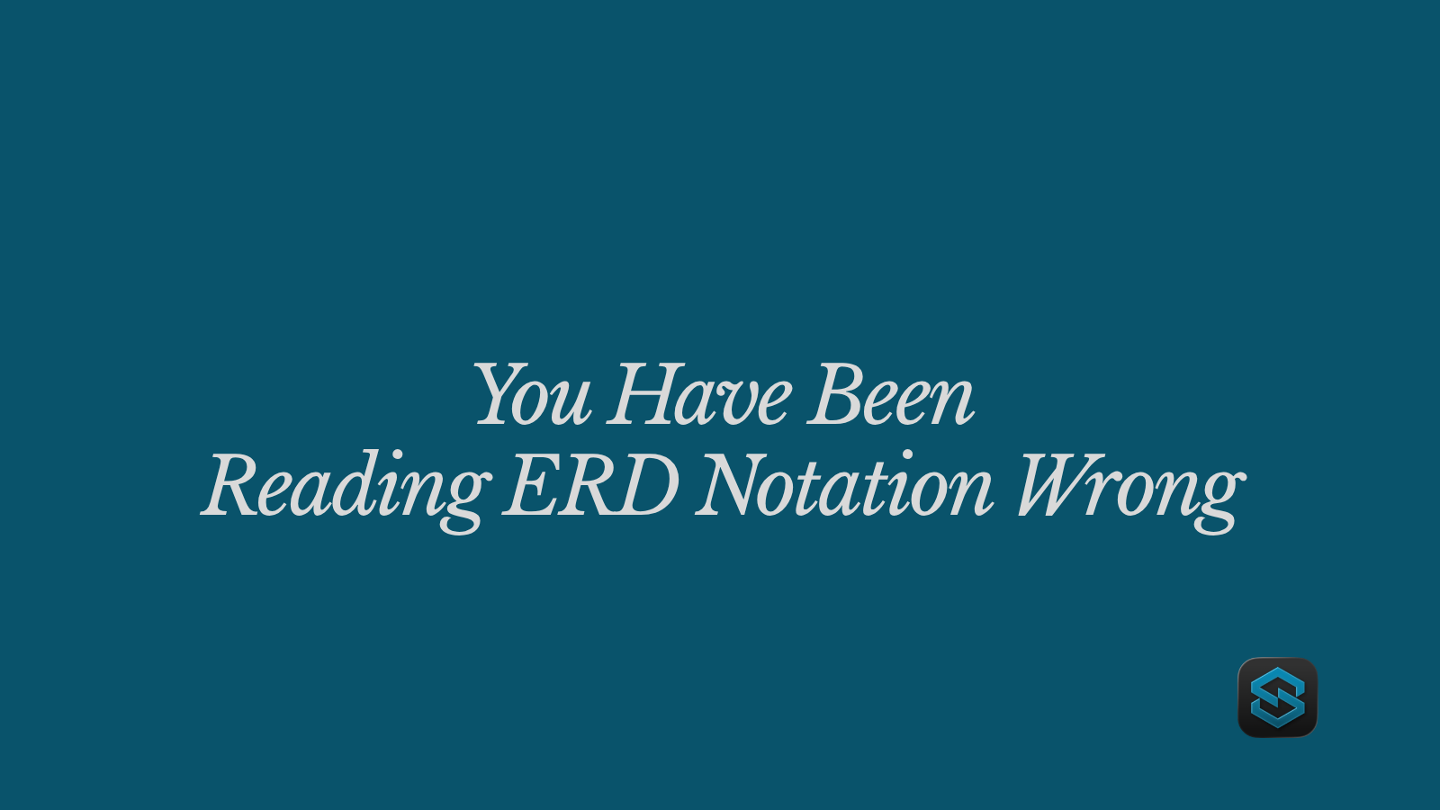 You Have Been Reading ERD Notation Wrong