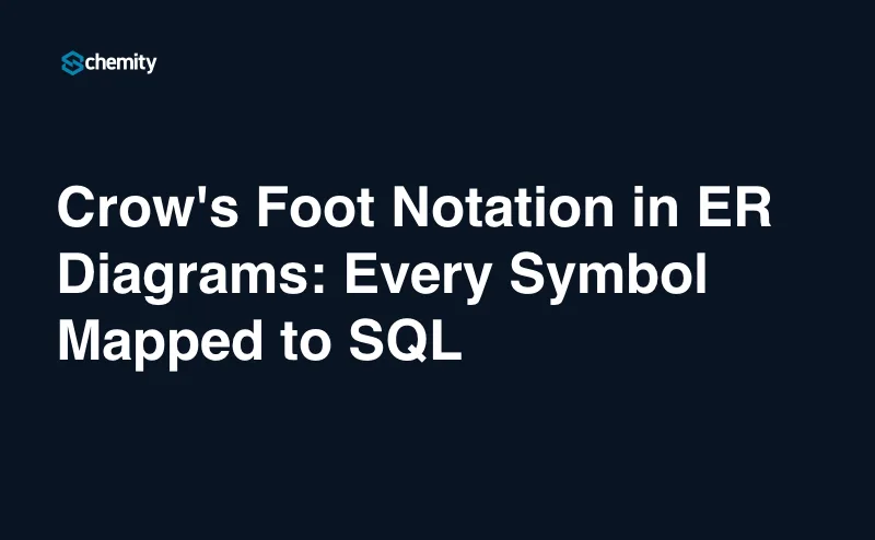 Crow's Foot Notation in ER Diagrams: Every Symbol Mapped to SQL