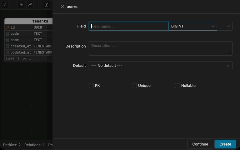 Check constraints in Schemity
